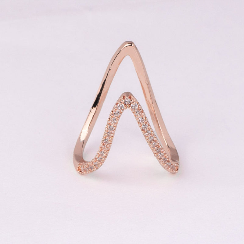 Star Butterfly V Shaped Geometric Gold Ring 7 Pcs/Set , Jewellery, Rings  Free Delivery India.